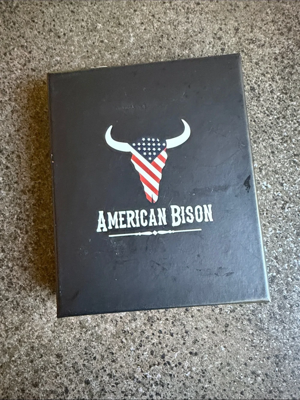 American Bison Leather Trifold Wallet